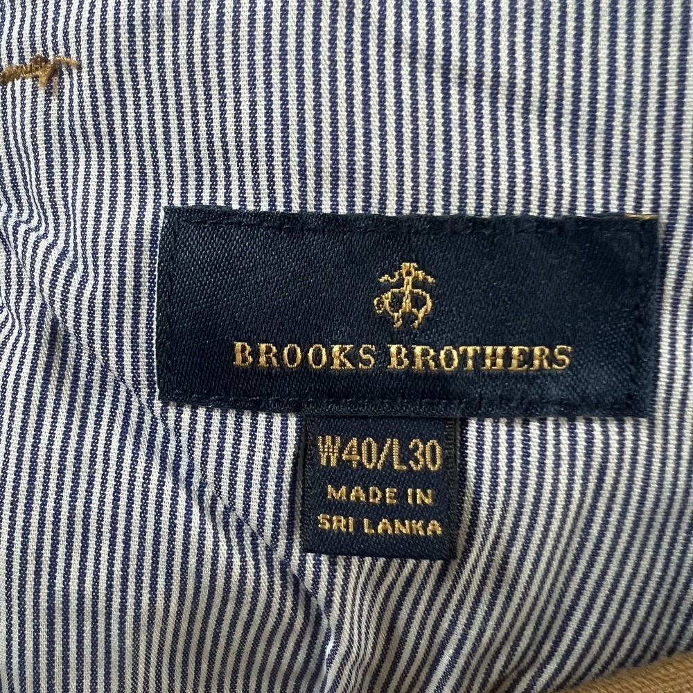 Brooks Brothers Brown Corduroy Pants Mens 40x30 Straight Classic Cotton Stretch - Picture 9 of 14